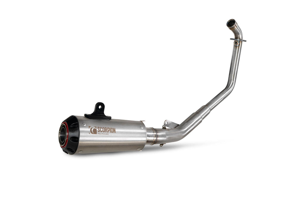 Scorpion Red Power Full System Stainless Steel For Honda CB 125 R Single lambda sensor models only 2021-2024