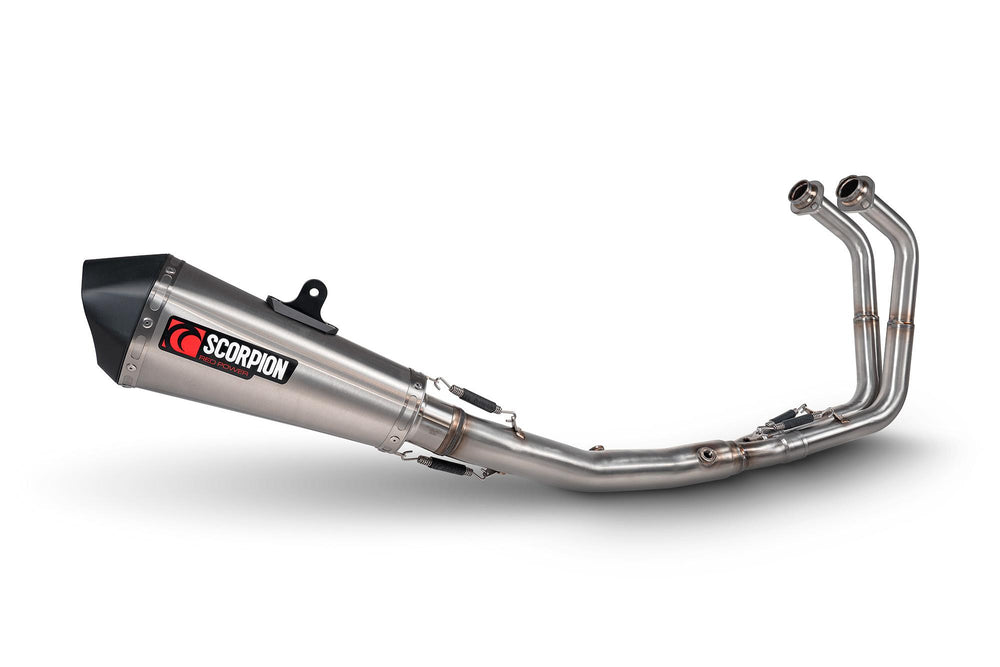 Scorpion Serket Taper Race System Stainless Steel For Kawasaki Ninja 500 2024-2025