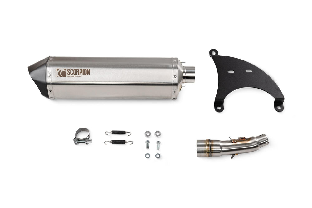 Scorpion Serket Parallel Slip-On Stainless Steel For Yamaha X-Max 300 Euro 5 2021-2024