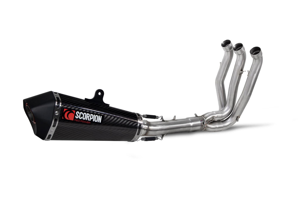 Scorpion Serket Taper Full System Carbon Fibre For Triumph Tiger Sport 660 2022-2024