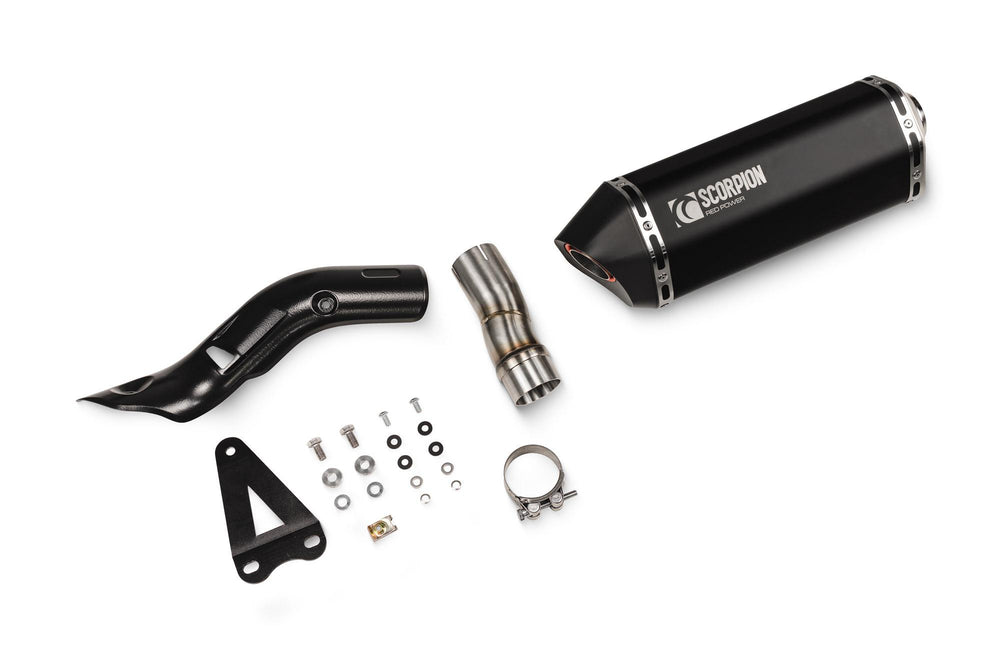Scorpion Serket Parallel Slip-On Black Ceramic For Suzuki V-Strom 800 DE 2023-2025