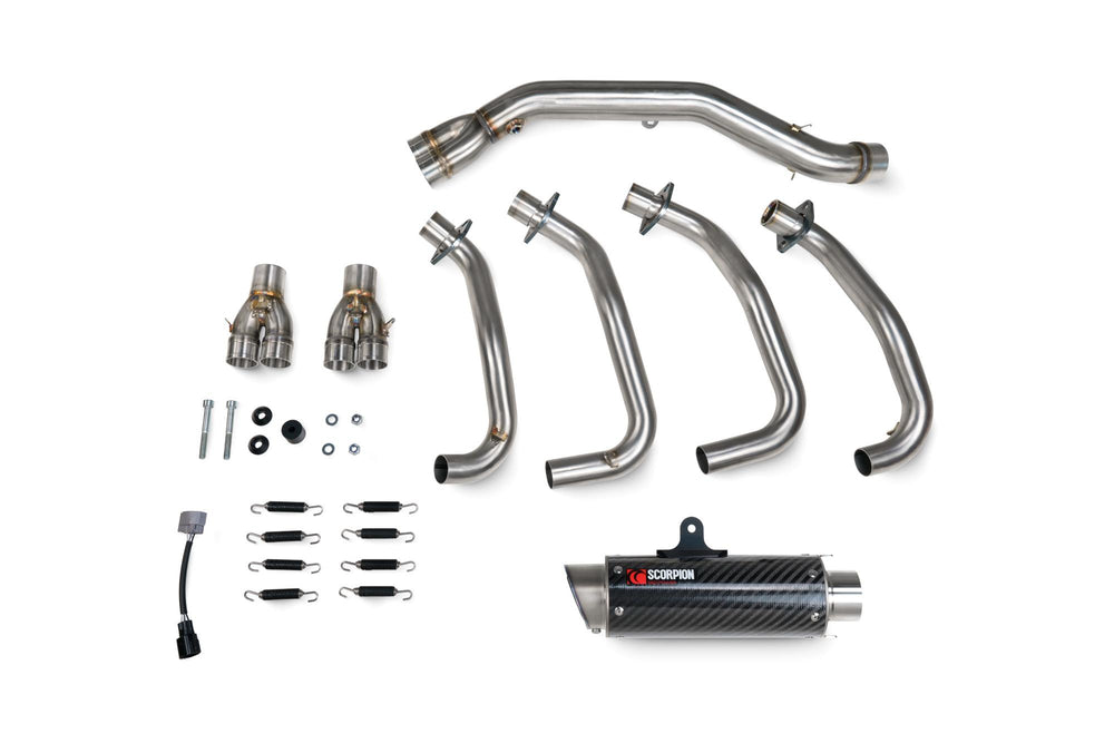 Scorpion RP1-GP Full System Carbon Fibre For Kawasaki ZX-4RR 2023-2025