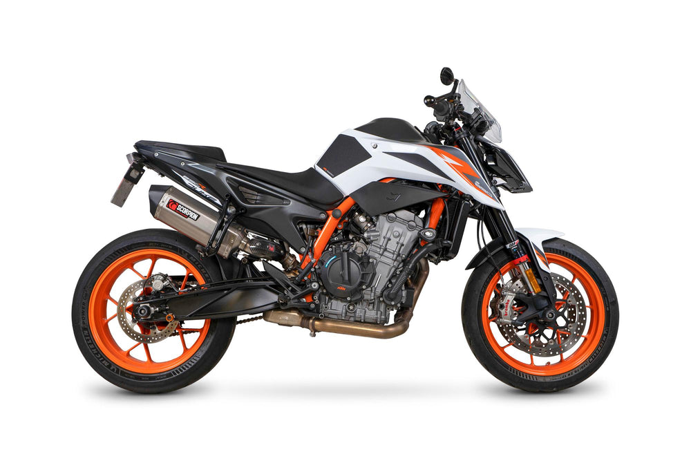 Scorpion Serket Parallel Slip-On Titanium For KTM 890 Duke 2020-2025