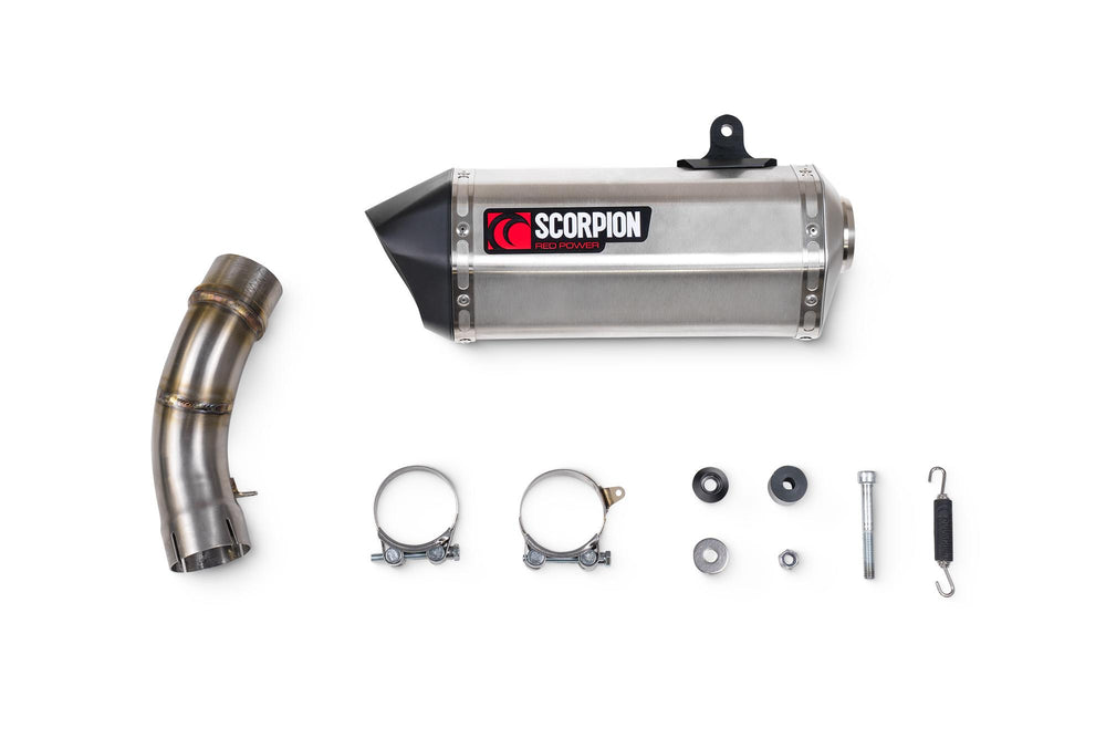 Scorpion Serket Parallel Slip-On Stainless Steel For Kawasaki ZX-4RR 2023-2025