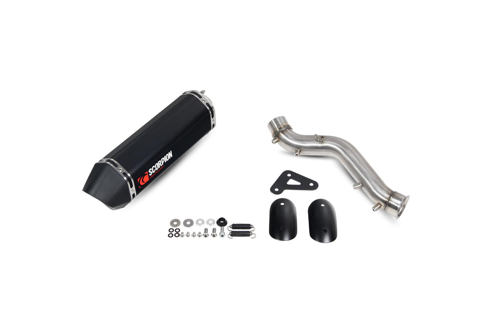 Scorpion Serket Parallel Slip-On Black Ceramic For KTM Adventure 790 2019-2020