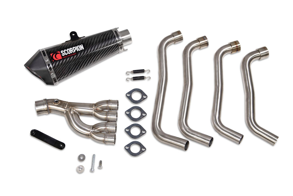 Scorpion Serket Taper Full System Carbon Fibre For Honda CB650R Neo Sports Cafe 2019-2023