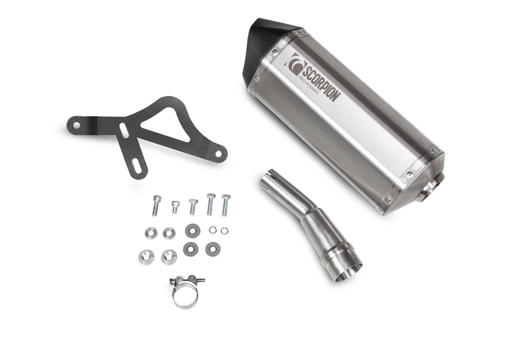 Scorpion Serket Parallel Slip-On Stainless Steel For Vespa GTS 300 & GTV 300 2020-2024