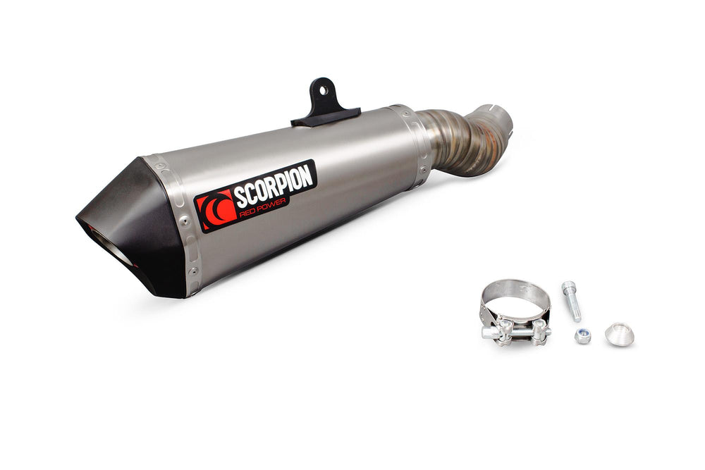 Scorpion Serket Taper Slip-On Titanium For Kawasaki Ninja ZX-10R 2021-2025