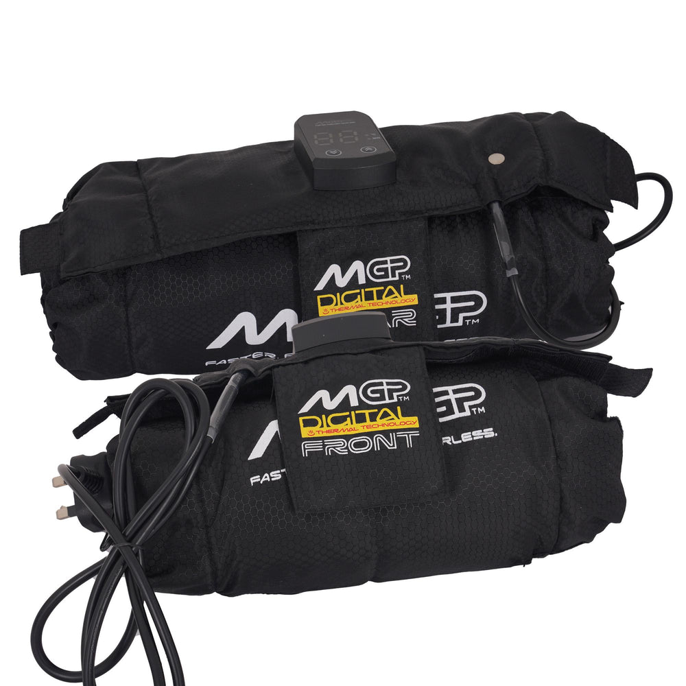 MotoGP Digital Tyre Warmers Set For Front 120/70-17" & Rear 180-190/55-17" With EU 2 Pin Plug
