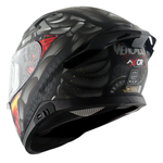 Axor Apex Full Face Helmet - Venomous Black Grey Matt