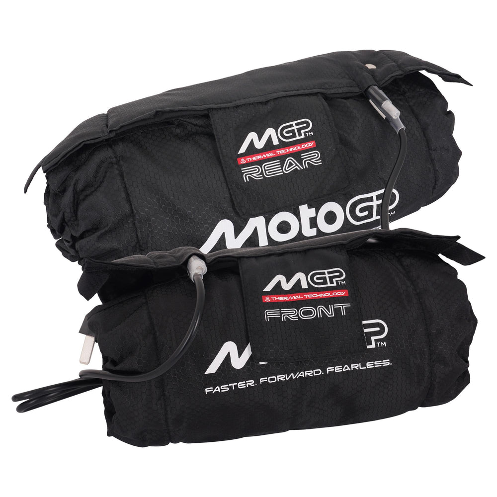 MotoGP Tyre Warmer Set For Front 120/70-17" & Rear 200/55-17" With UK 3 Pin Plug