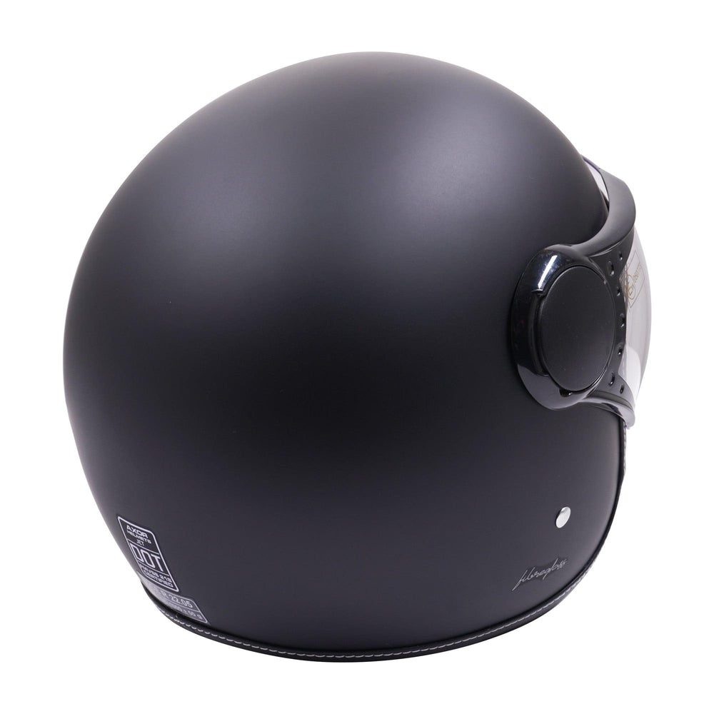 Axor Jet Open Face Helmet - Matt Black / Black