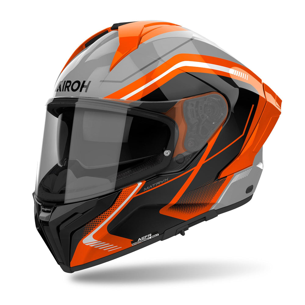 Airoh Matryx Helmet - Wide Orange Gloss