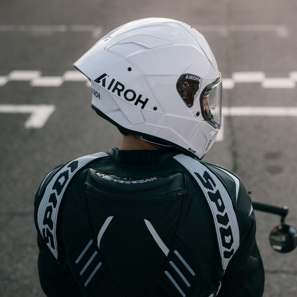 Airoh GP800 FIM Racing Approved 12K UD Carbon Helmet White Gloss