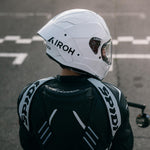 Airoh GP800 FIM Racing Approved 12K UD Carbon Helmet White Gloss