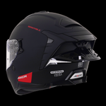 Axor Brutale Full Face Helmet With Dual Spoiler - Matt Black