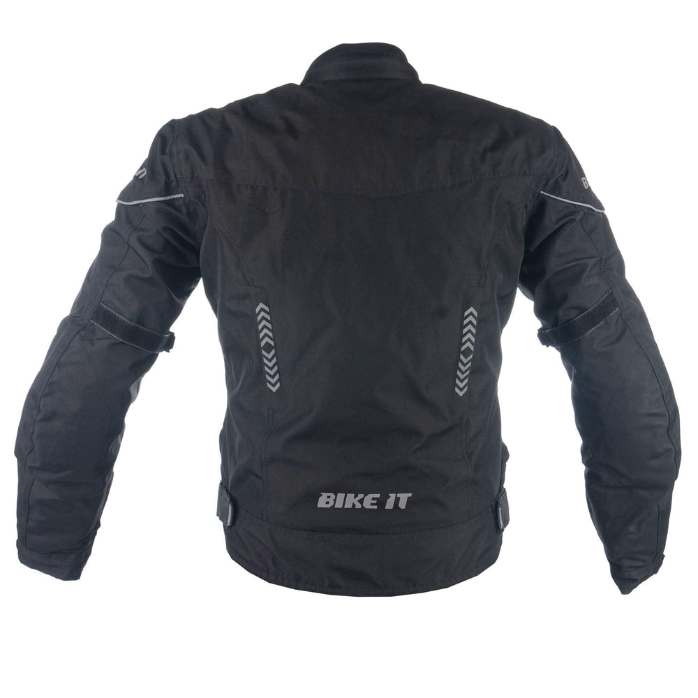 Bike It  Insignia Textile Ladies Waterproof Motorcycle Jacket Black