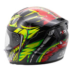 Axor Rage Full Face Helmet - Python Red Yellow Black Gloss