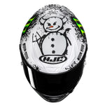 HJC RPHA 1 V2 Carbon Snow Diablo MC10SF Motorcycle Helmet