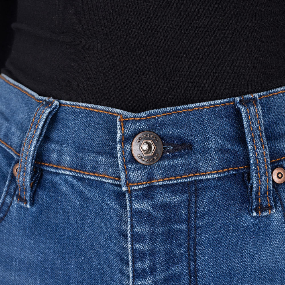 Oxford Original Approved Sofia AA Slim Ladies Jean Mid Blue