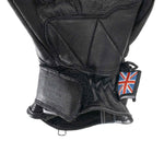 Bike It  AMP Road Leather Motorcycle Gloves Black/Red