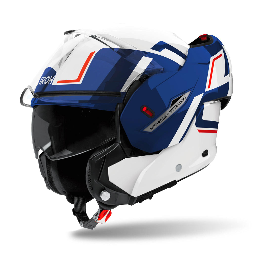 Airoh Mathisse II Helmet Genius Blue Red Gloss