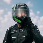 Airoh GP800 Helmet - Competition Green Fluo Gloss