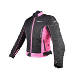 Bike It  Insignia Textile Ladies Waterproof Motorcycle Jacket Pink