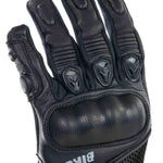 Bike It  UFG Ultimate Streetfighter Leather Motorcycle Gloves Black