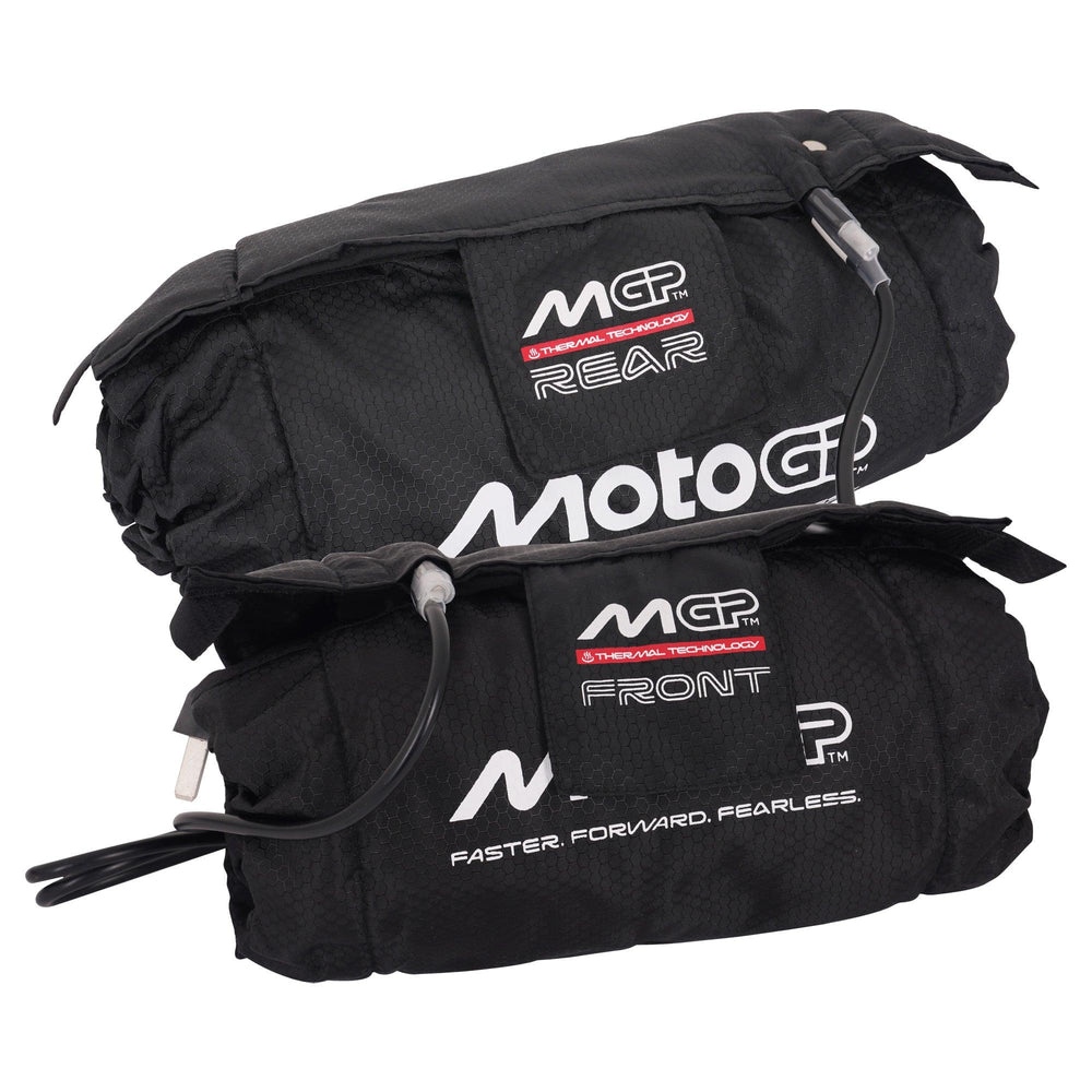 MotoGP Tyre Warmer Set For Front 120/70-17" & Rear 180-190/55-17" With UK 3 Pin Plug