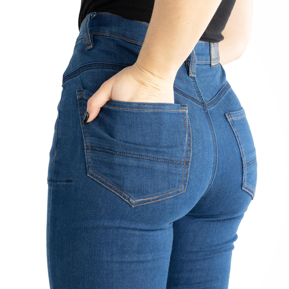 Oxford Original Approved AA Super Stretch Ladies Jean Mid Blue