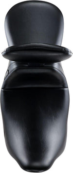 LE Pera Daytona 2 Up Seat With Backrest Pad For Harley Davidson FLHR 1584 2008-2011 Smooth - Black