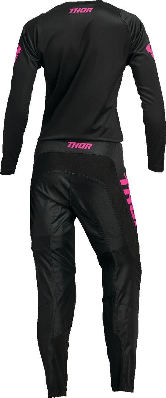 Thor Womens Sector Minimal Jersey - Black Pink