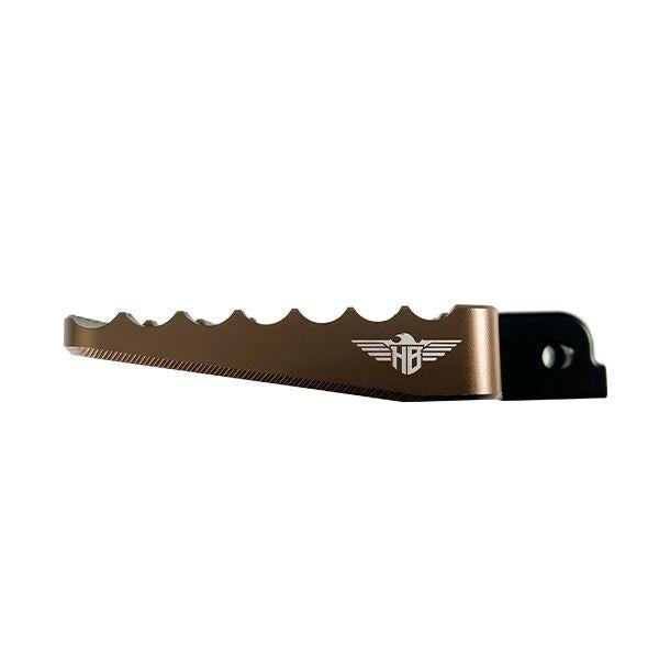 Heinz Bikes Mini Floorboard Footpegs For Harley Davidson FLD 1690 2012-2013 Fit Front Or Rear - Bronze