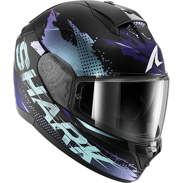 Shark Ridill 2 Full Face Motorcycle Helmet - Whizz Mat KBX