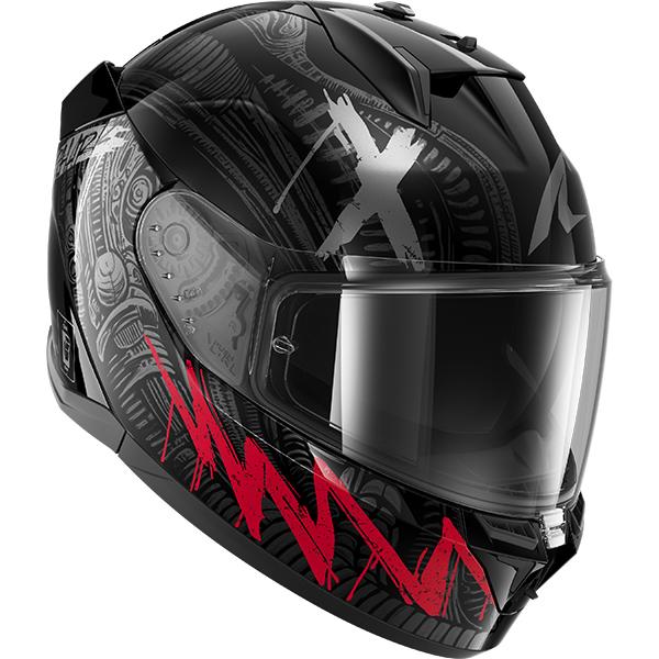 Shark D-Skwal 3 Full Face Motorcycle Helmet - Shiever KAR