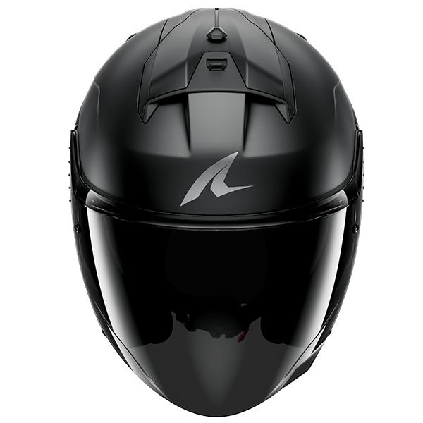 Shark Jet Open Face Motorcycle Helmet - Dark Shadow Mat A08