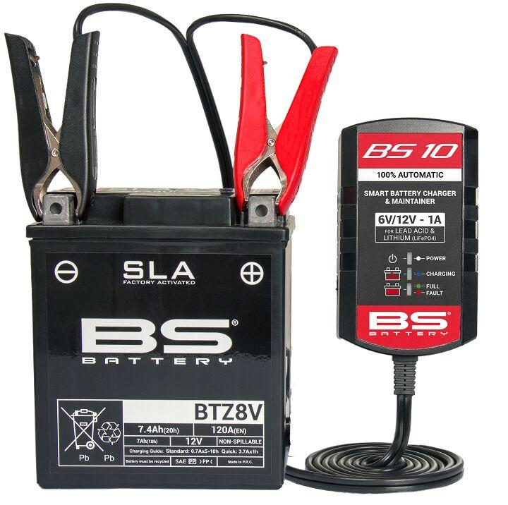 BS Battery BS10 6V/12V-1A Battery Charger With UK Plug