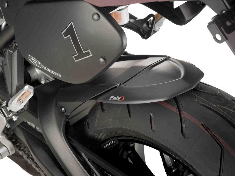 Puig Rear Mudguard Extender For Kawasaki Versys 1000 S 2022-2024 - Matt Black