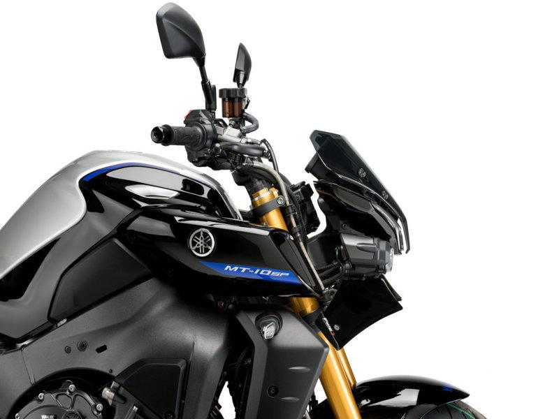 Puig Naked Front Spoiler For Yamaha MT-10 2022-2025 - Matt Black