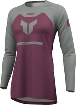 Thor Womens Ridemode Menace Jersey - Grey/Purple