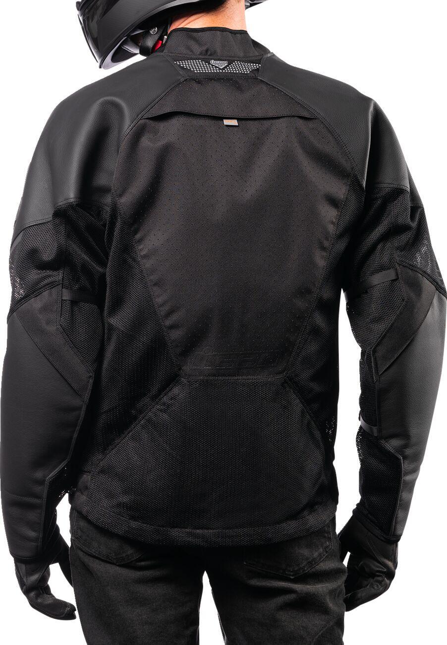 Icon Unisex Mesh AF Leather Jacket - Black