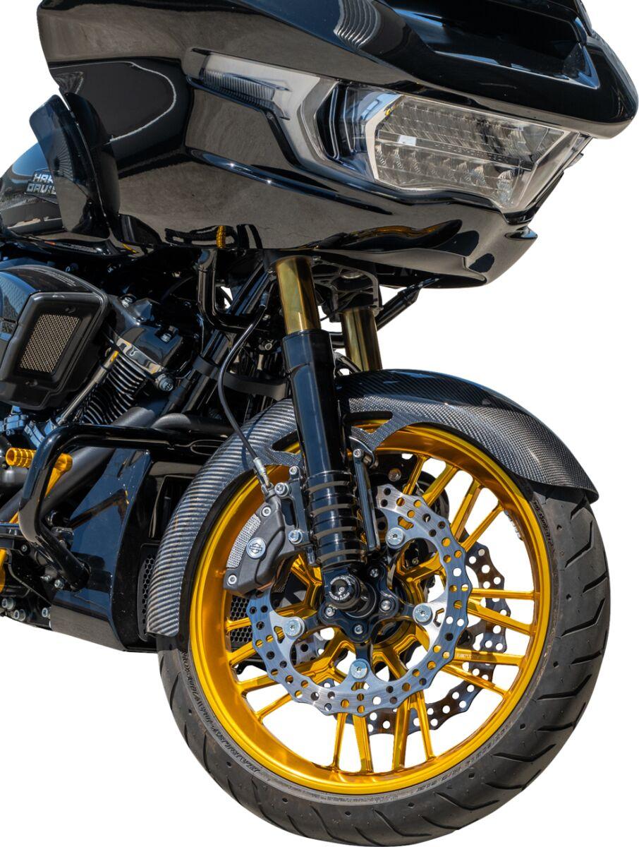 Arlen Ness Wrapper Fender For Harley Davidson FLHR 1450 1999-2003 48cm (19") Front - Black/Carbon Fibre