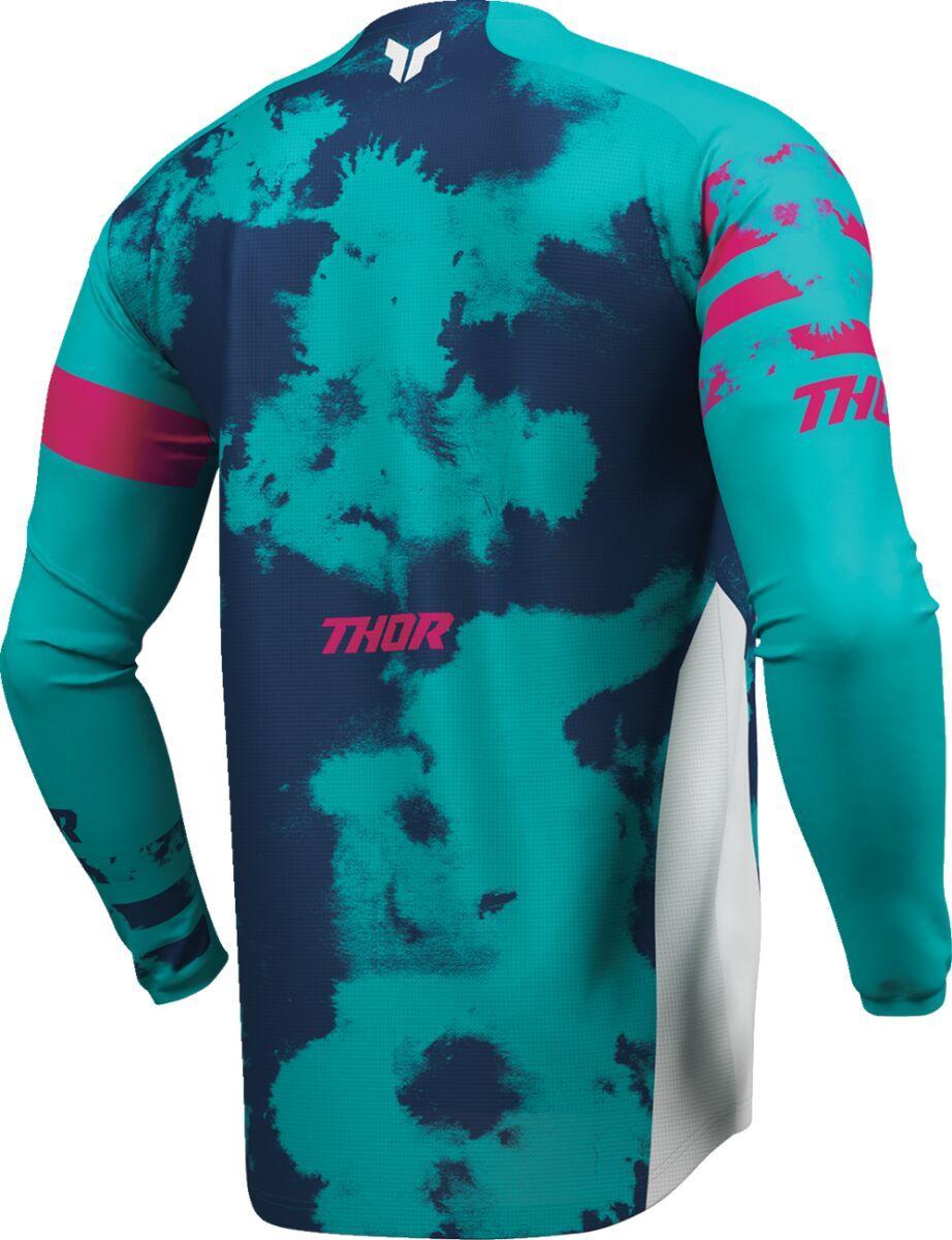 Thor Launchmode Bleach Jersey - Aqua/Blue/Pink/White