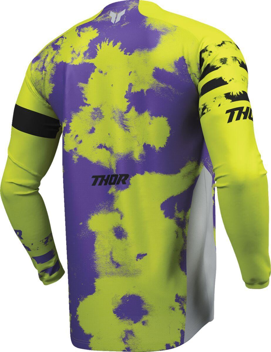 Thor Launchmode Bleach Jersey - Acid/Black/Grey/Purple