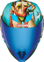 Icon Unisex Airflite Pleasuredome 4 Helmet - Blue