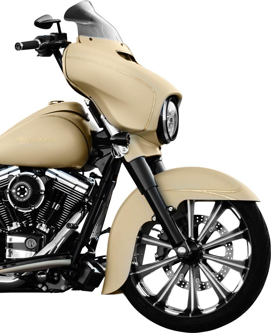Klock Werks Flare Windshield For Harley Davidson FLH 1868 ABS 2021 21.5 cm (8-1/2") - Dark Smoke