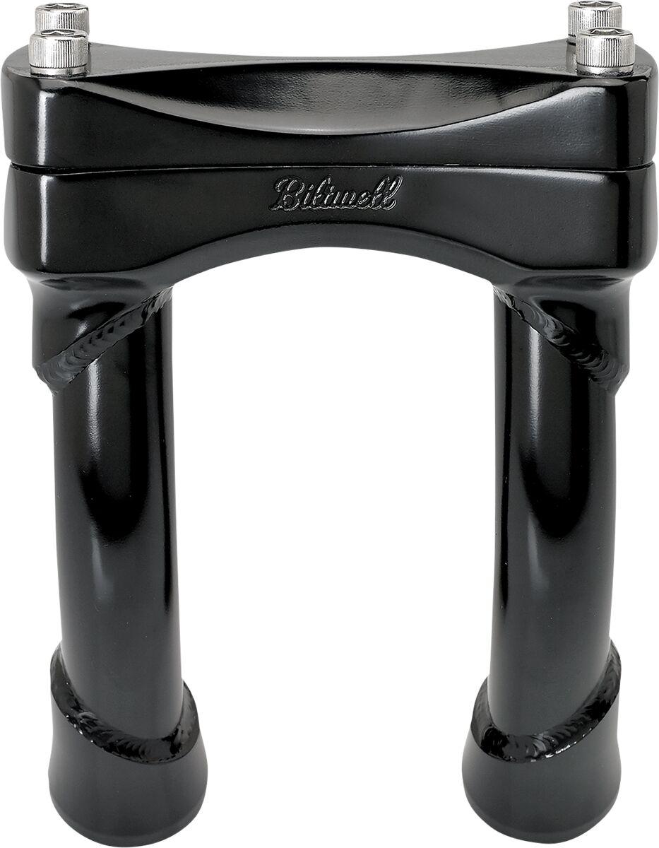 Biltwell Murdock O S Risers 15 cm (6") - Black Satin