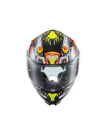 Premier Typhoon LY Graphic Helmet - Grey/Red/Yellow