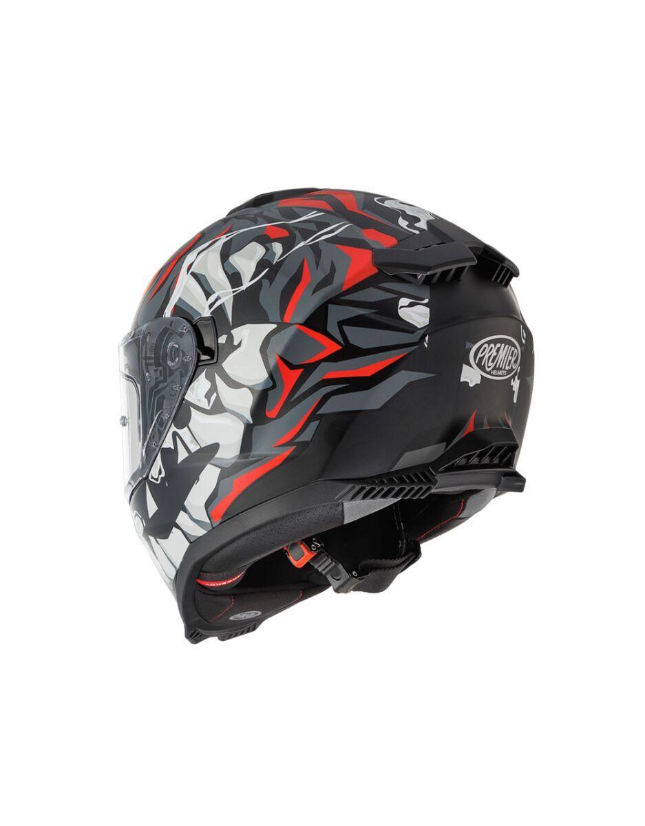 Premier Typhoon MO Helmet - Black/Grey/Red/White